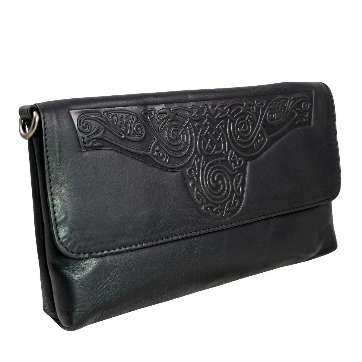 Lee River Ciara Leather Clutch Bag with Strap - Image 5