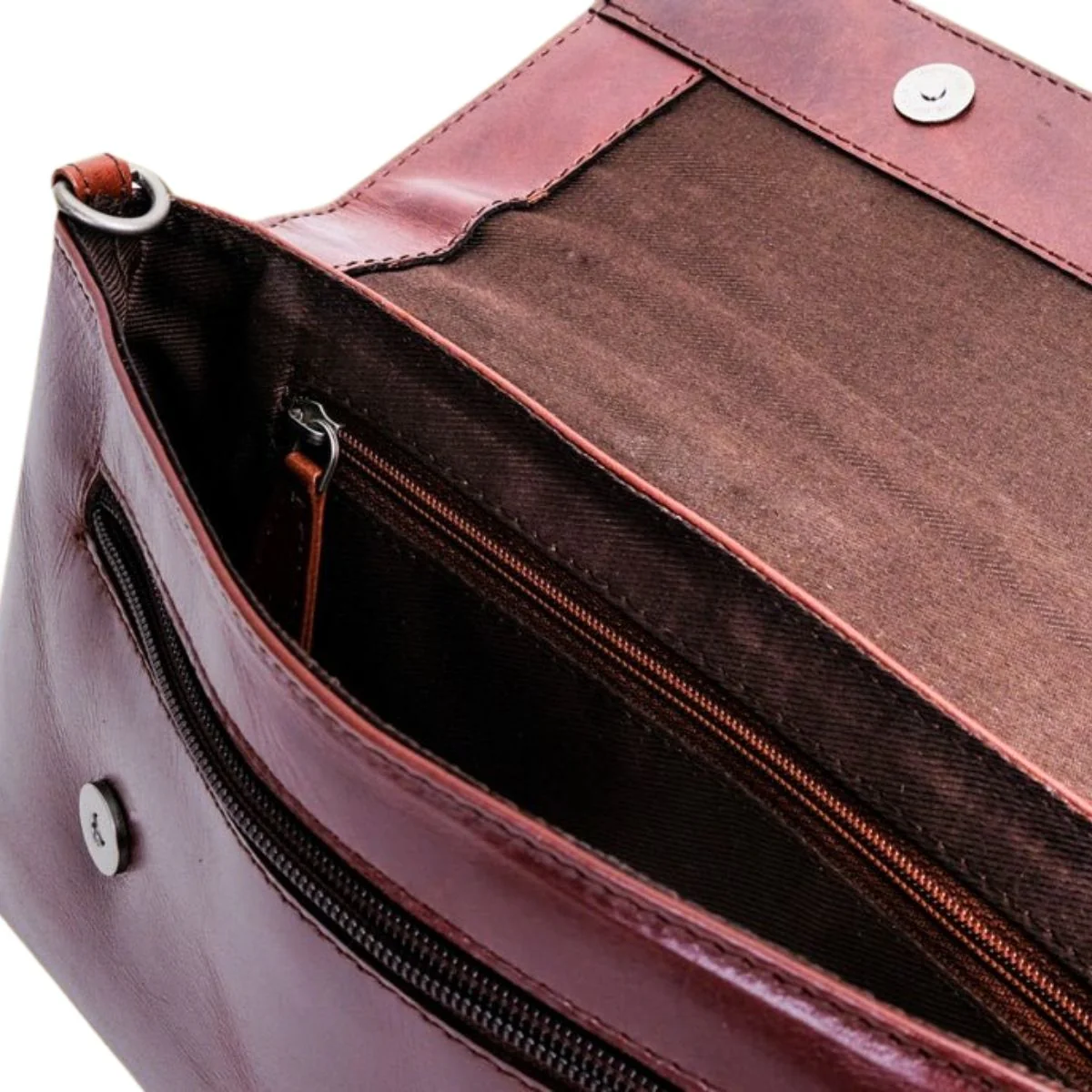 Lee River Ciara Leather Clutch Bag with Strap - Image 6